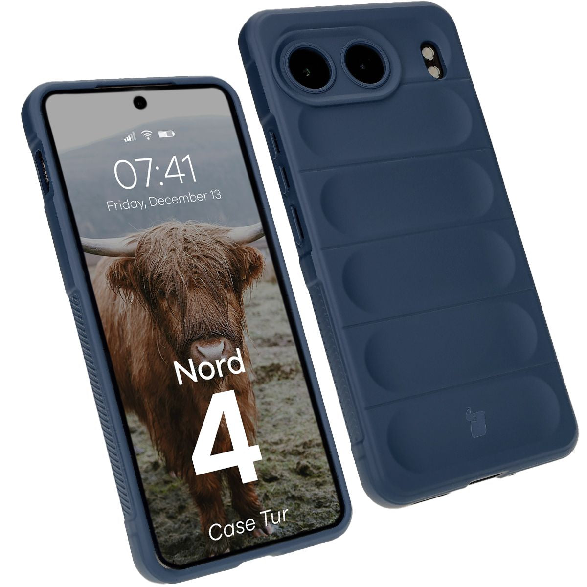 Robuste Handyhülle für OnePlus Nord 4, Bizon Case Tur, Dunkelblau
