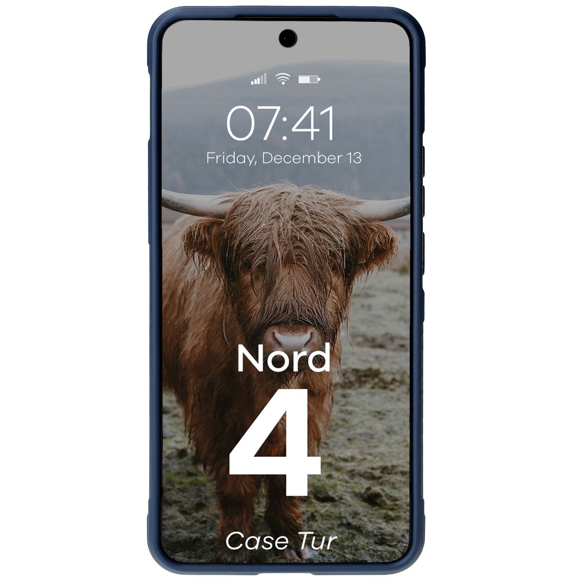 Robuste Handyhülle für OnePlus Nord 4, Bizon Case Tur, Dunkelblau