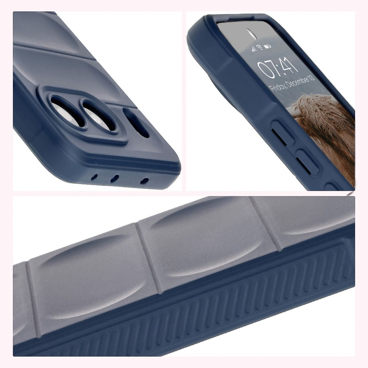 Robuste Handyhülle für OnePlus Nord 4, Bizon Case Tur, Dunkelblau