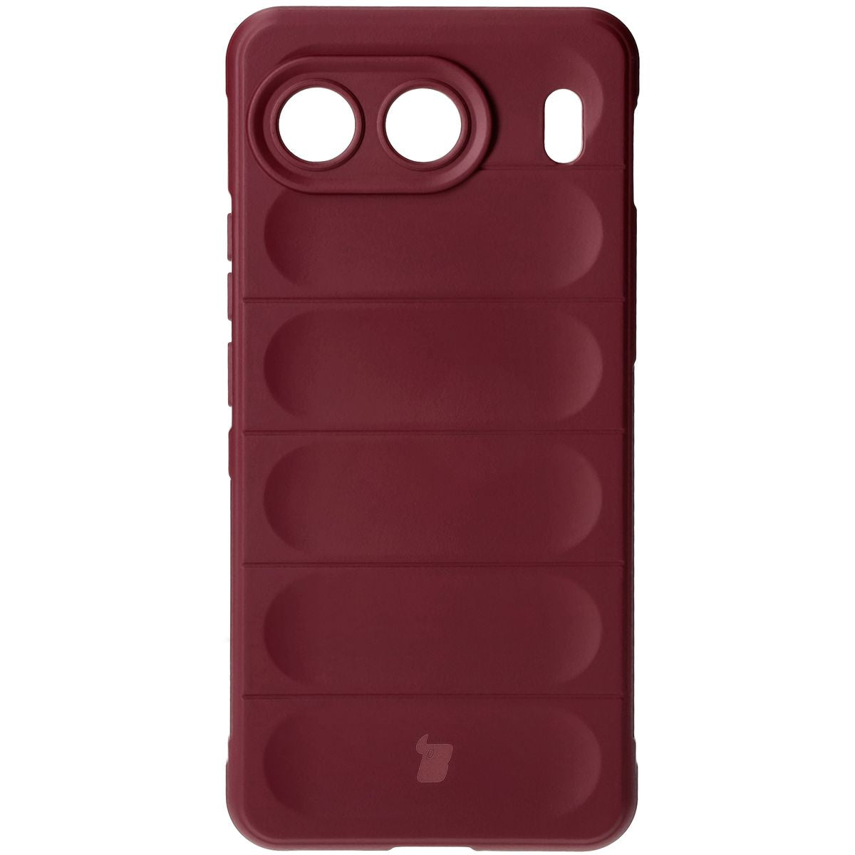 Robuste Handyhülle für OnePlus Nord 4, Bizon Case Tur, Burgunderrot
