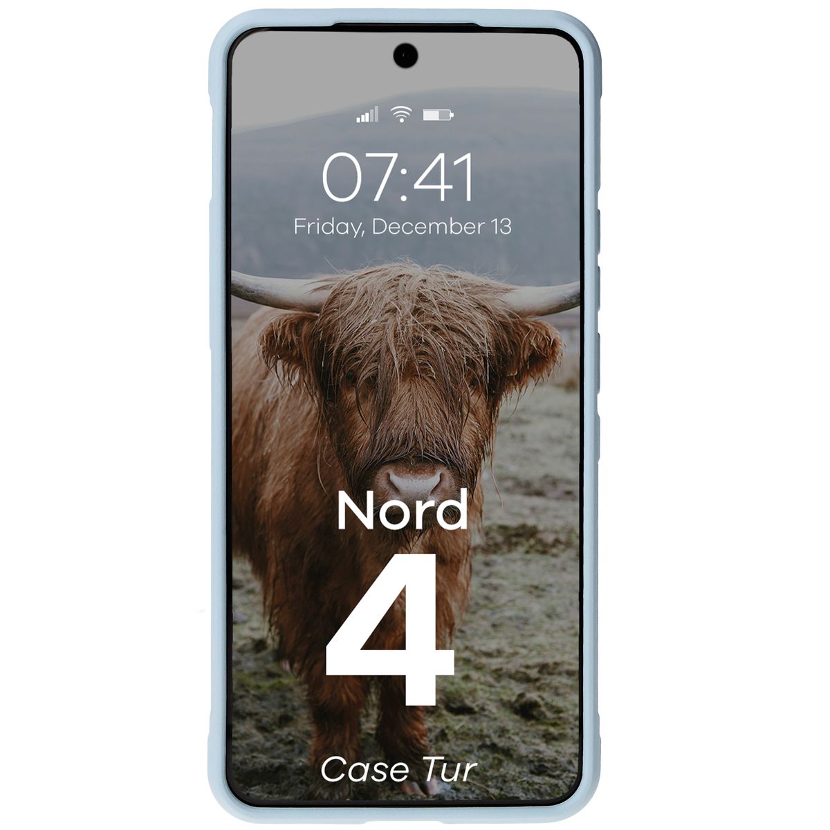 Robuste Handyhülle für OnePlus Nord 4, Bizon Case Tur, Hellblau