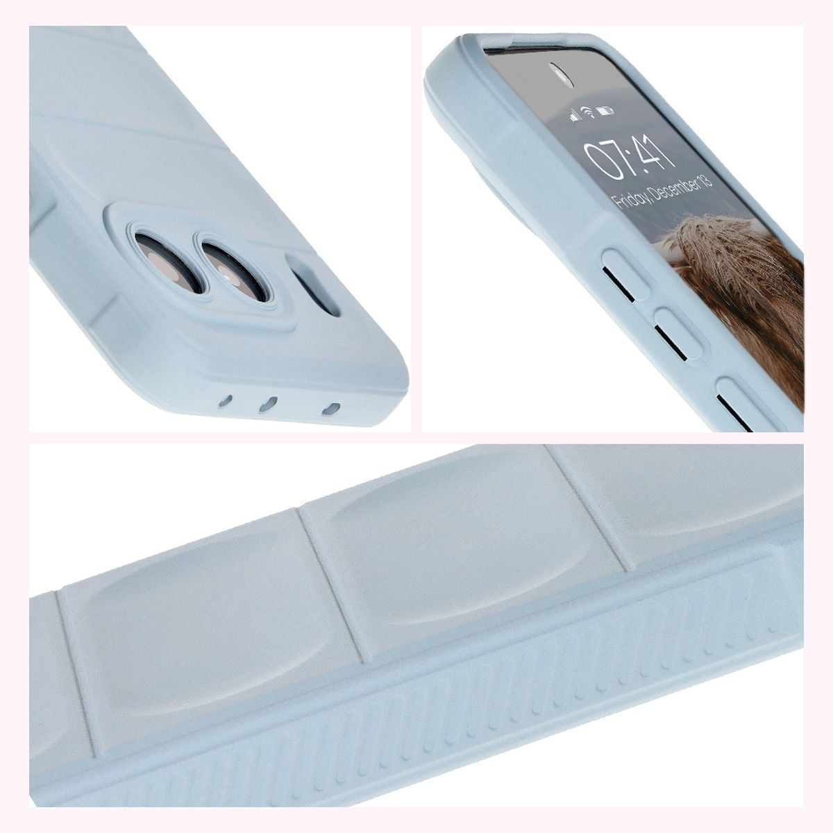 Robuste Handyhülle für OnePlus Nord 4, Bizon Case Tur, Hellblau