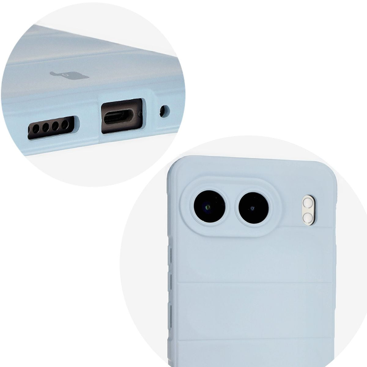 Robuste Handyhülle für OnePlus Nord 4, Bizon Case Tur, Hellblau