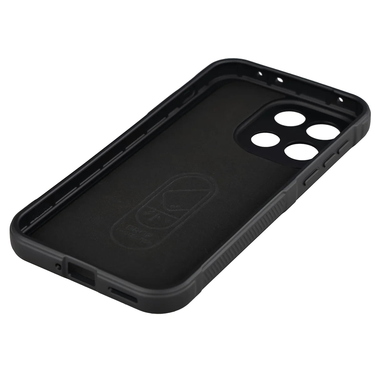 Robuste Handyhülle für OnePlus Nord 6, Bizon Case Tur, Schwarz