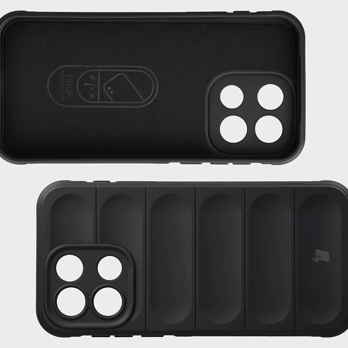 Robuste Handyhülle für OnePlus Nord 6, Bizon Case Tur, Schwarz