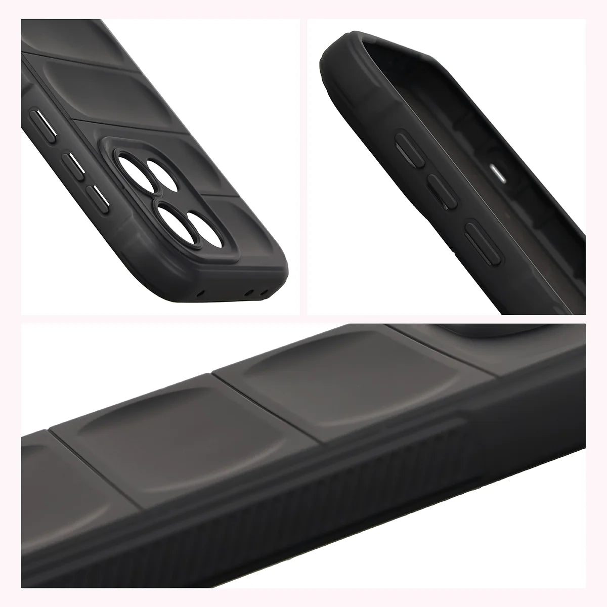 Robuste Handyhülle für OnePlus Nord 6, Bizon Case Tur, Schwarz