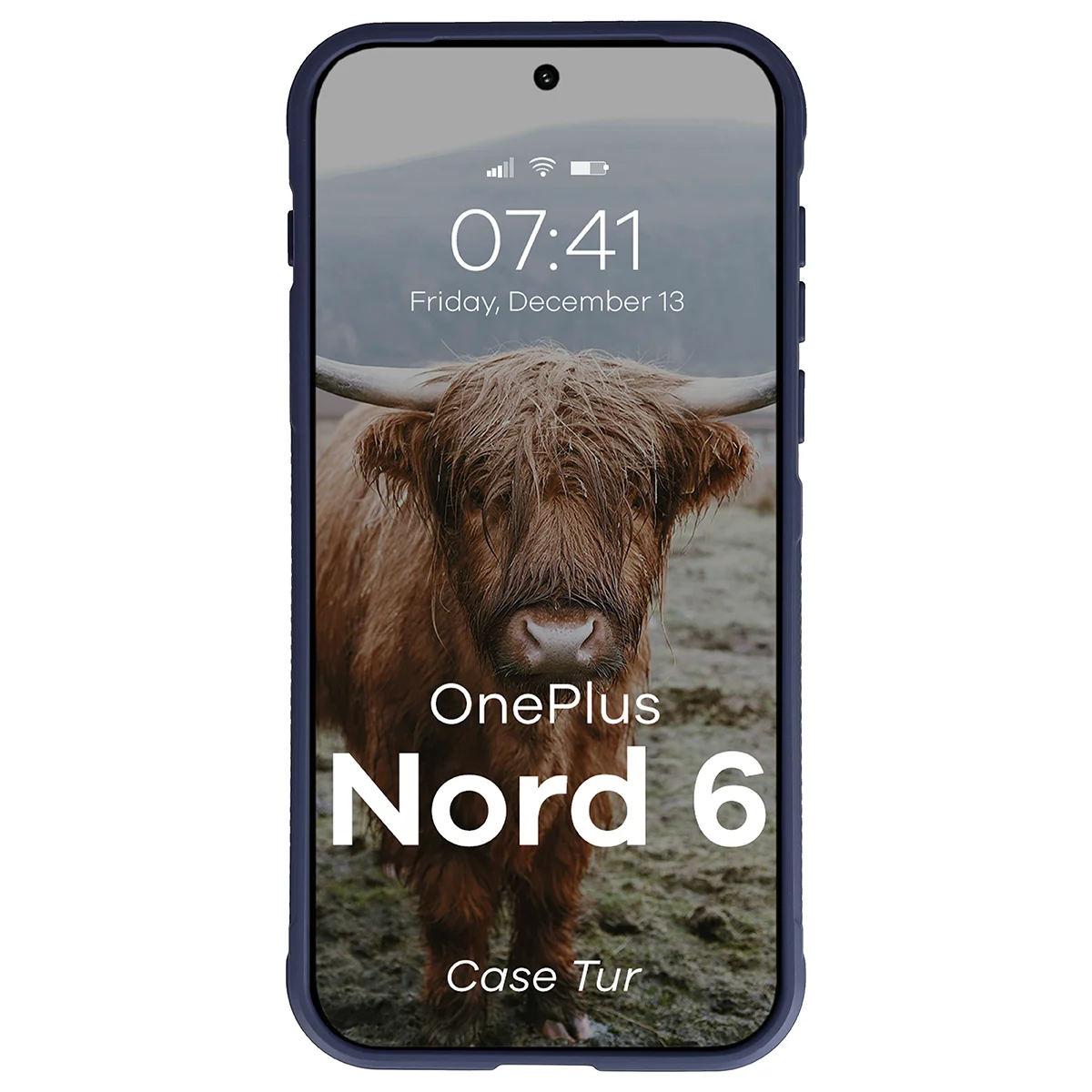 Robuste Handyhülle für OnePlus Nord 6, Bizon Case Tur, Dunkelblau