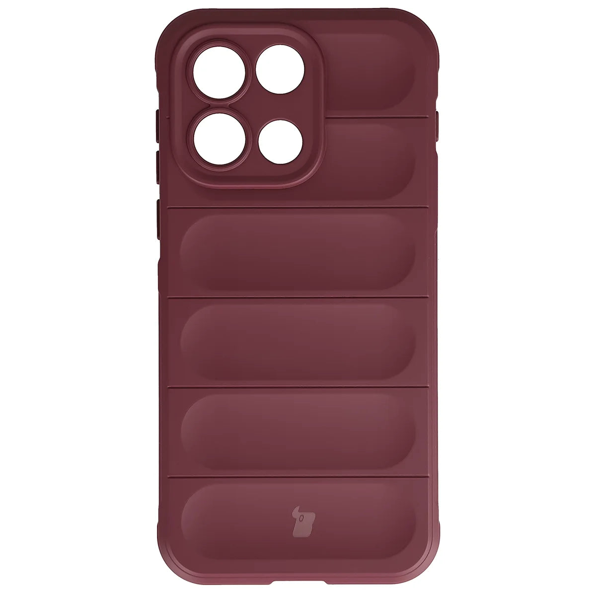 Robuste Handyhülle für OnePlus Nord 6, Bizon Case Tur, Burgunderrot