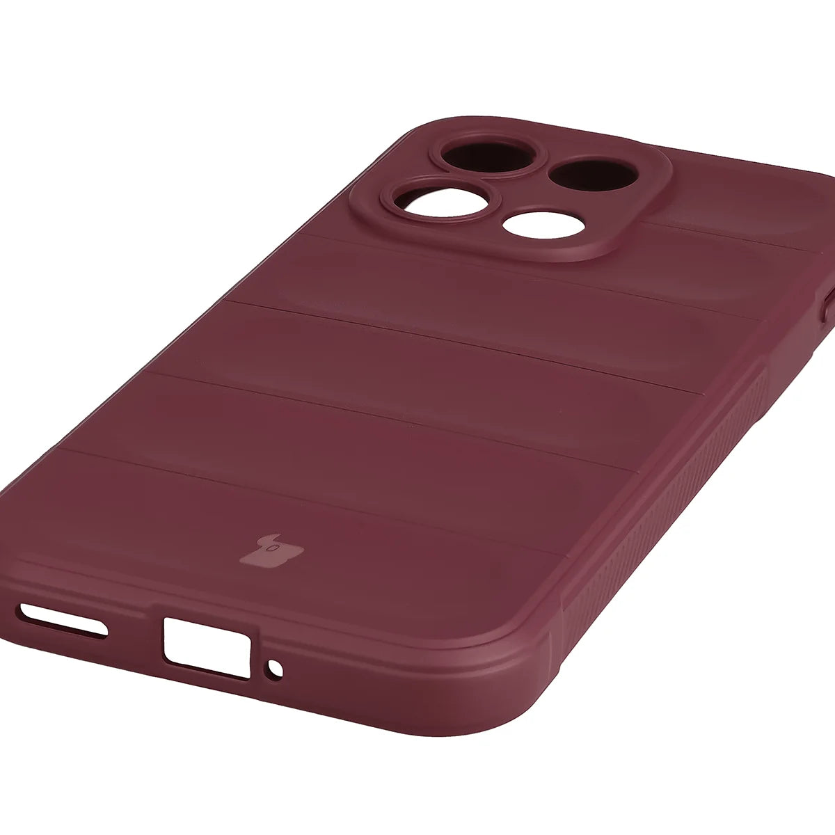 Robuste Handyhülle für OnePlus Nord 6, Bizon Case Tur, Burgunderrot