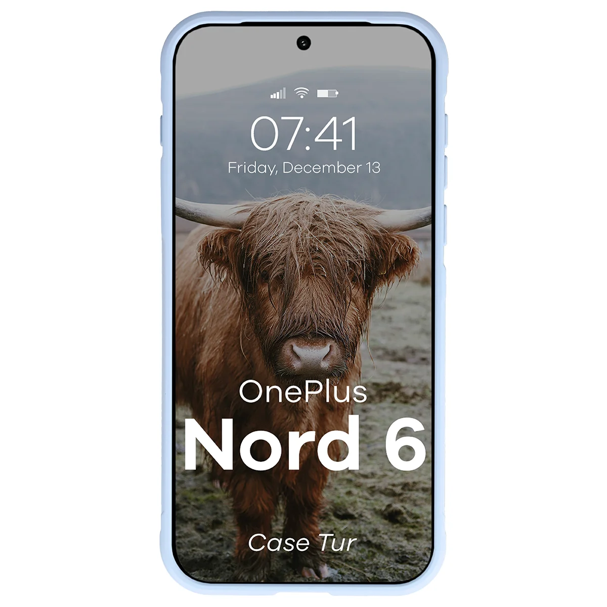Robuste Handyhülle für OnePlus Nord 6, Bizon Case Tur, Hellblau