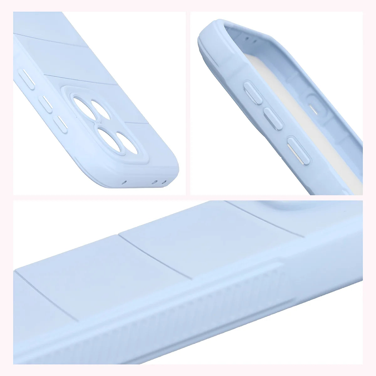 Robuste Handyhülle für OnePlus Nord 6, Bizon Case Tur, Hellblau