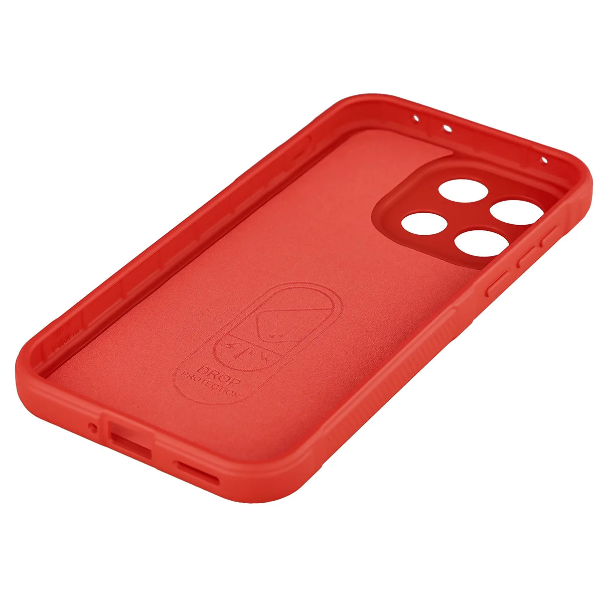 Robuste Handyhülle für OnePlus Nord 6, Bizon Case Tur, Rot