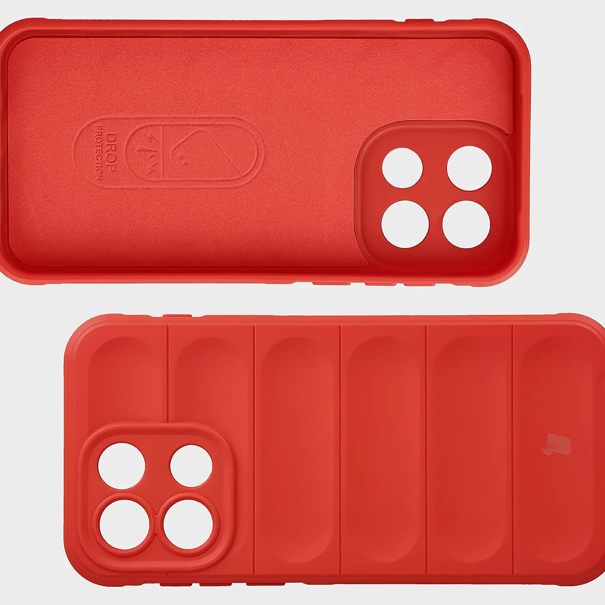 Robuste Handyhülle für OnePlus Nord 6, Bizon Case Tur, Rot