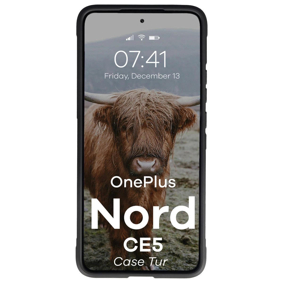 Robuste Handyhülle für OnePlus Nord CE5 5G, Bizon Case Tur, Schwarz