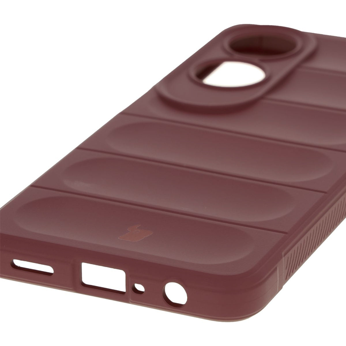 Robuste Handyhülle für Oppo A60 4G, Bizon Case Tur, Burgunderrot