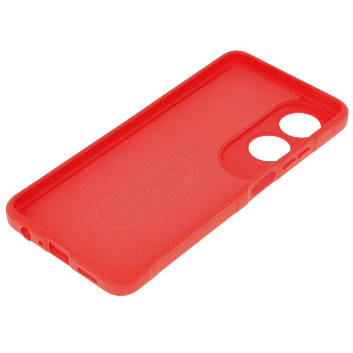 Robuste Handyhülle für Oppo A60 4G, Bizon Case Tur, Rot