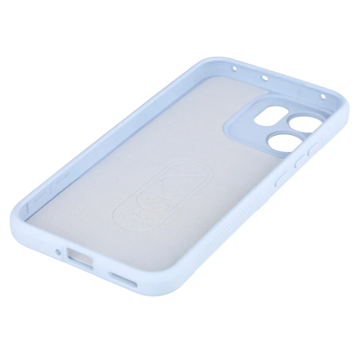 Robuste Handyhülle für Oppo Reno 14 F / 14 FS, Bizon Case Tur, Hellblau