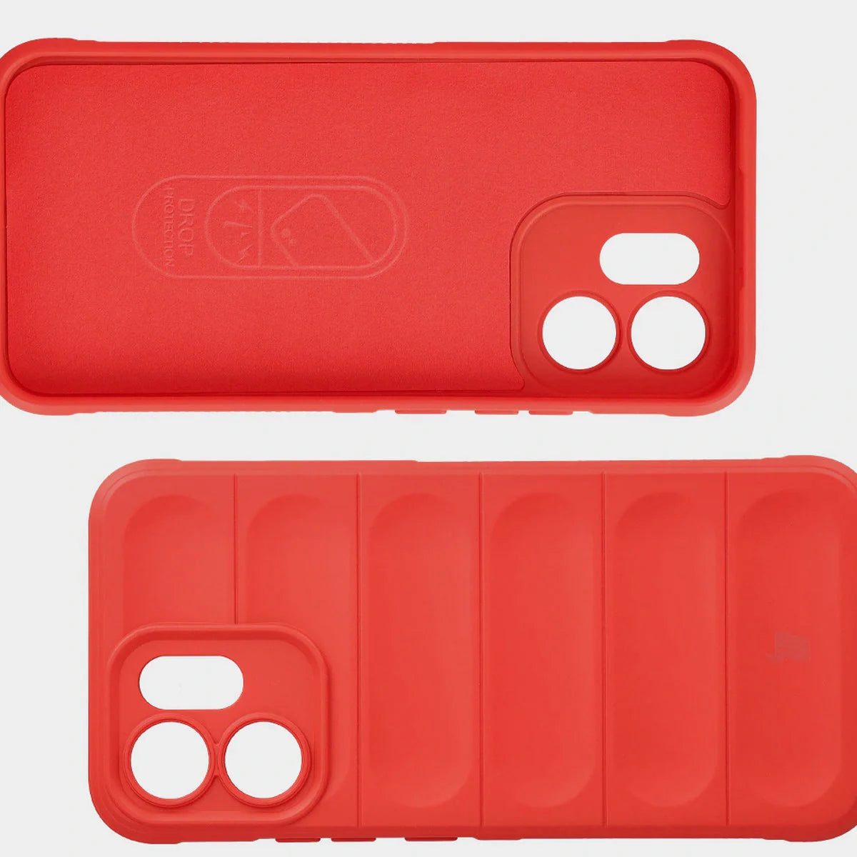 Robuste Handyhülle für Oppo Reno 14 F / 14 FS, Bizon Case Tur, Rot
