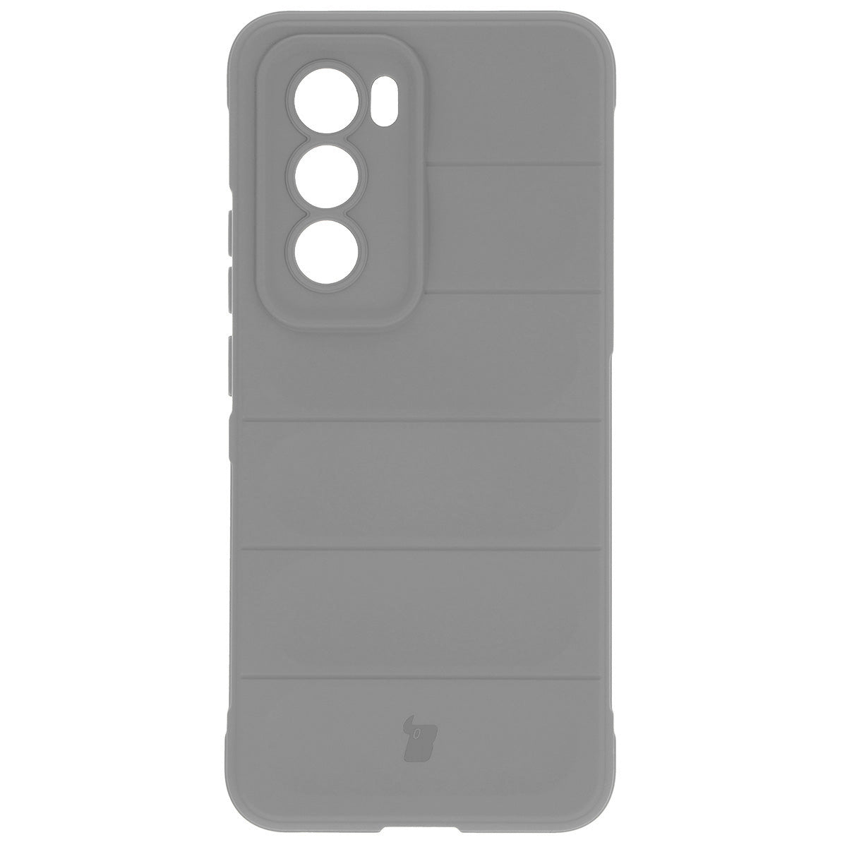 Robuste Handyhülle für Oppo Reno 12, Bizon Case Tur, Hellgrau