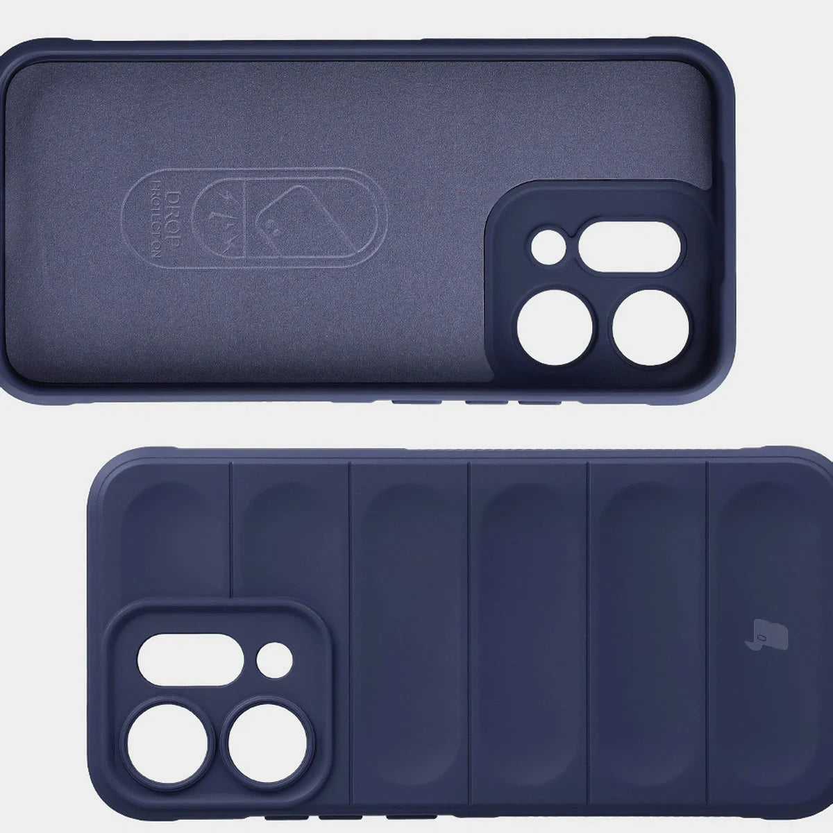 Robuste Handyhülle für Oppo Reno 14, Bizon Case Tur, Dunkelblau