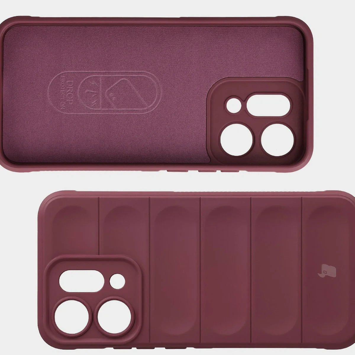 Robuste Handyhülle für Oppo Reno 14, Bizon Case Tur, Burgunderrot