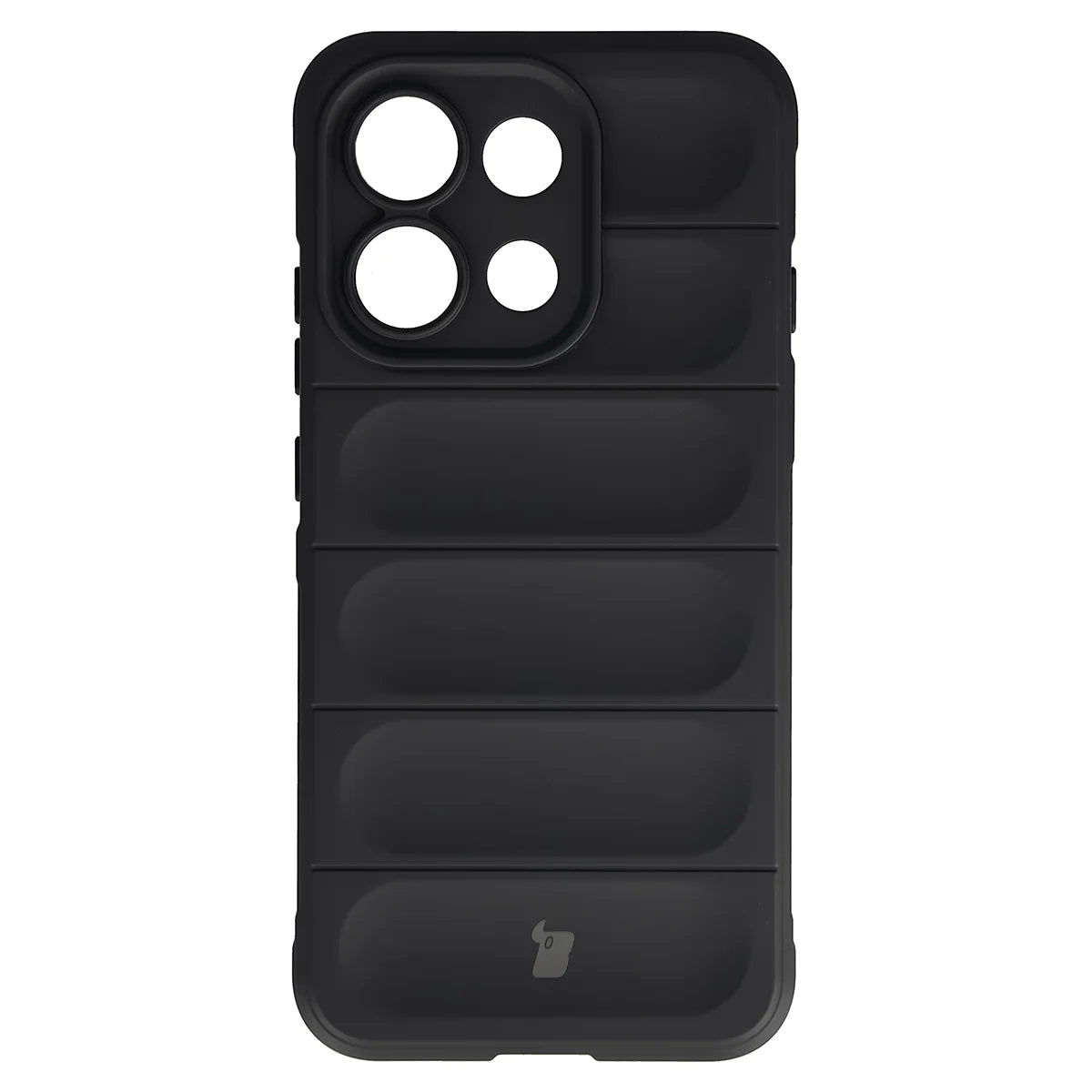 Robuste Handyhülle für Oppo Reno16 F / Reno16 FS 5G, Bizon Case Tur, Schwarz