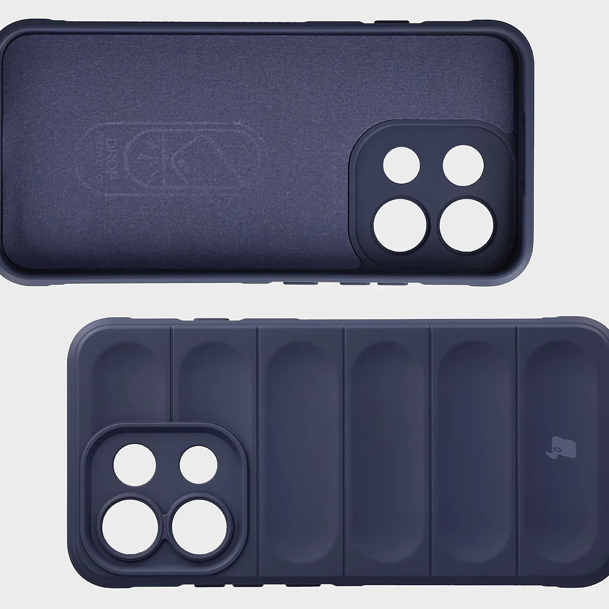 Robuste Handyhülle für Oppo Reno16 F / Reno16 FS 5G, Bizon Case Tur, Dunkelblau