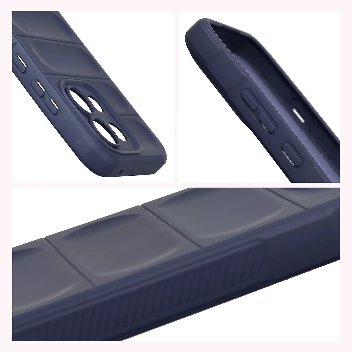 Robuste Handyhülle für Oppo Reno16 F / Reno16 FS 5G, Bizon Case Tur, Dunkelblau
