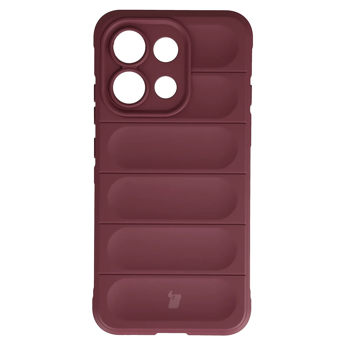 Robuste Handyhülle für Oppo Reno16 F / Reno16 FS 5G, Bizon Case Tur, Burgunderrot