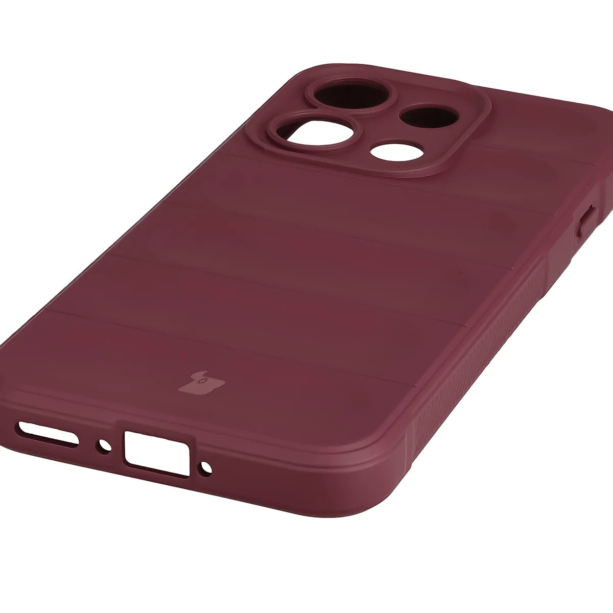 Robuste Handyhülle für Oppo Reno16 F / Reno16 FS 5G, Bizon Case Tur, Burgunderrot
