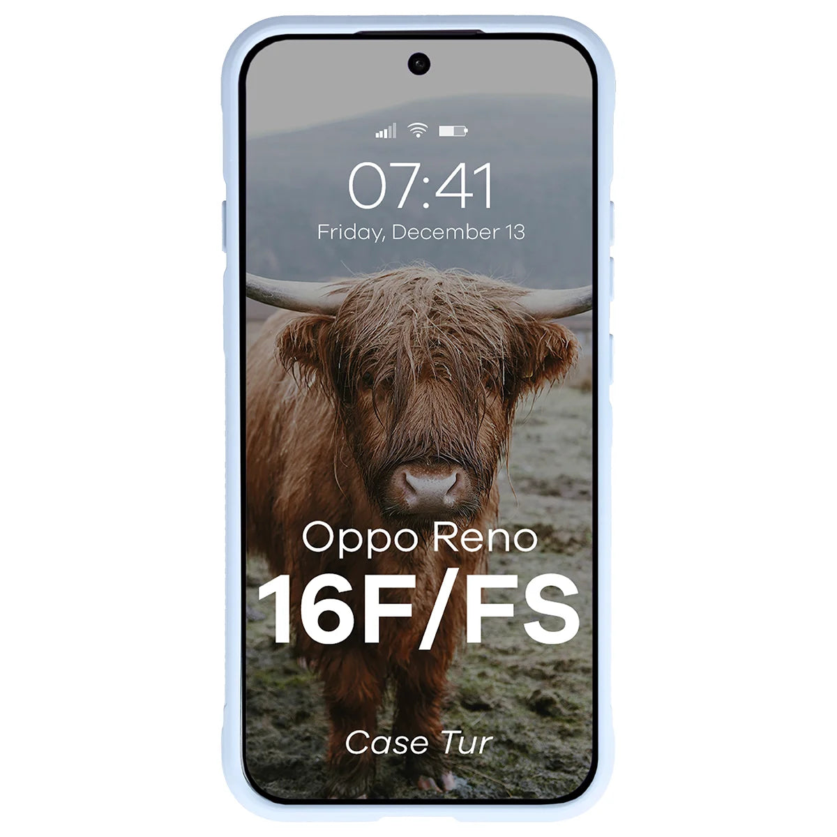 Robuste Handyhülle für Oppo Reno16 F / Reno16 FS 5G, Bizon Case Tur, Hellblau