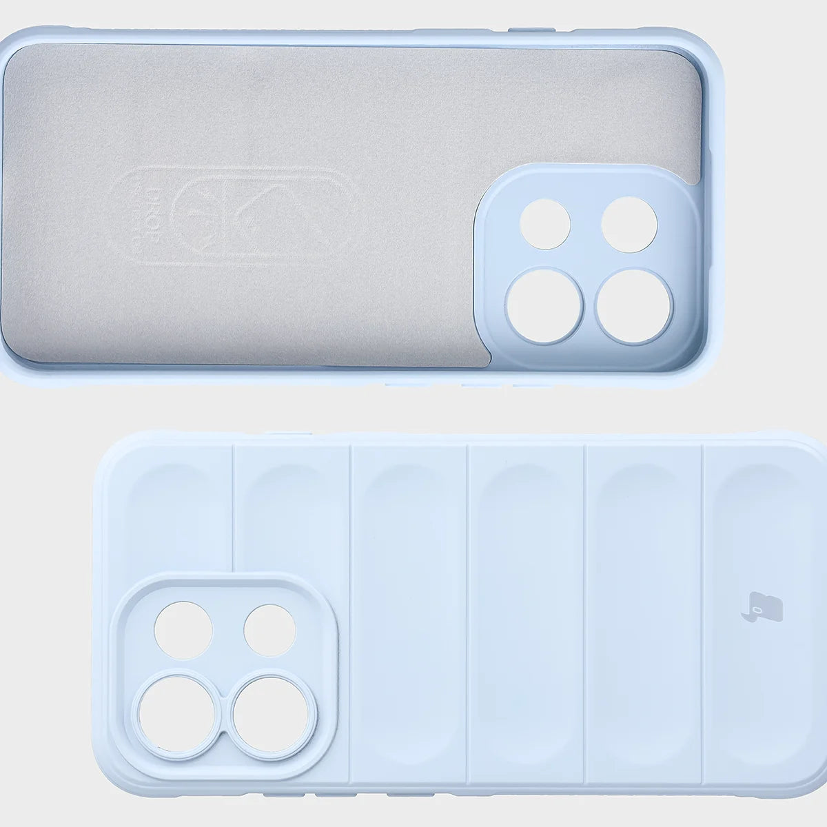 Robuste Handyhülle für Oppo Reno16 F / Reno16 FS 5G, Bizon Case Tur, Hellblau