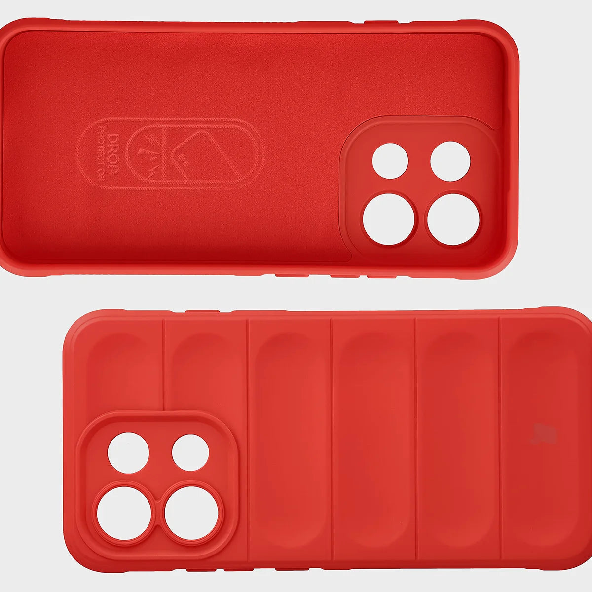Robuste Handyhülle für Oppo Reno16 F / Reno16 FS 5G, Bizon Case Tur, Rot