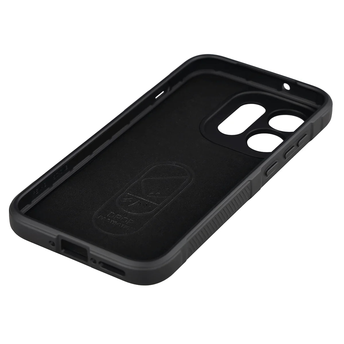 Robuste Handyhülle für Oppo Reno16 / Reno16 Pro 5G, Bizon Case Tur, Schwarz