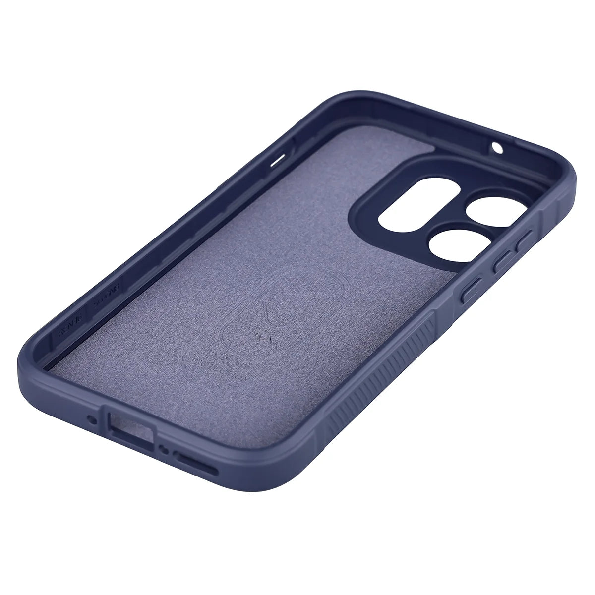Robuste Handyhülle für Oppo Reno16 / Reno16 Pro 5G, Bizon Case Tur, Dunkelblau