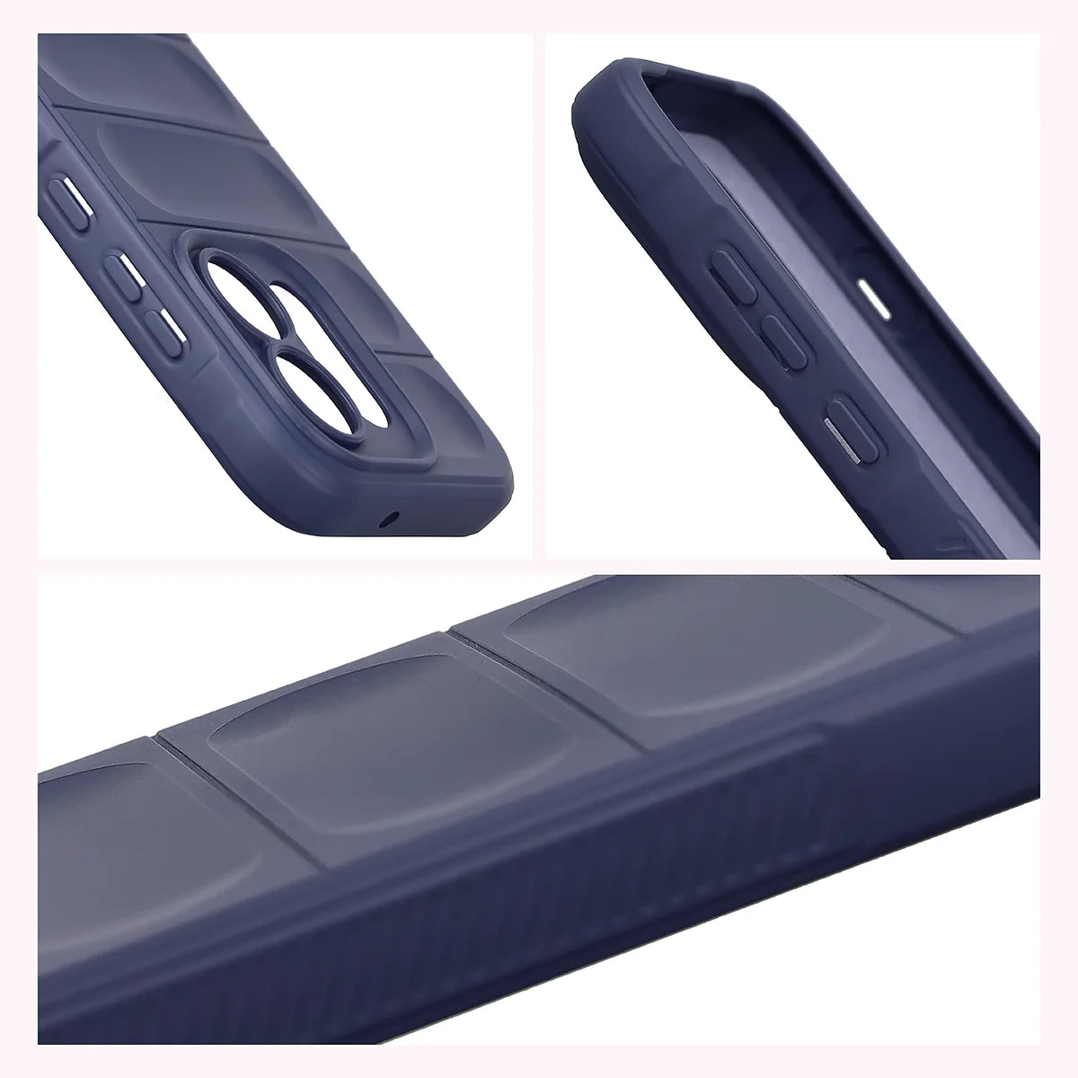 Robuste Handyhülle für Oppo Reno16 / Reno16 Pro 5G, Bizon Case Tur, Dunkelblau