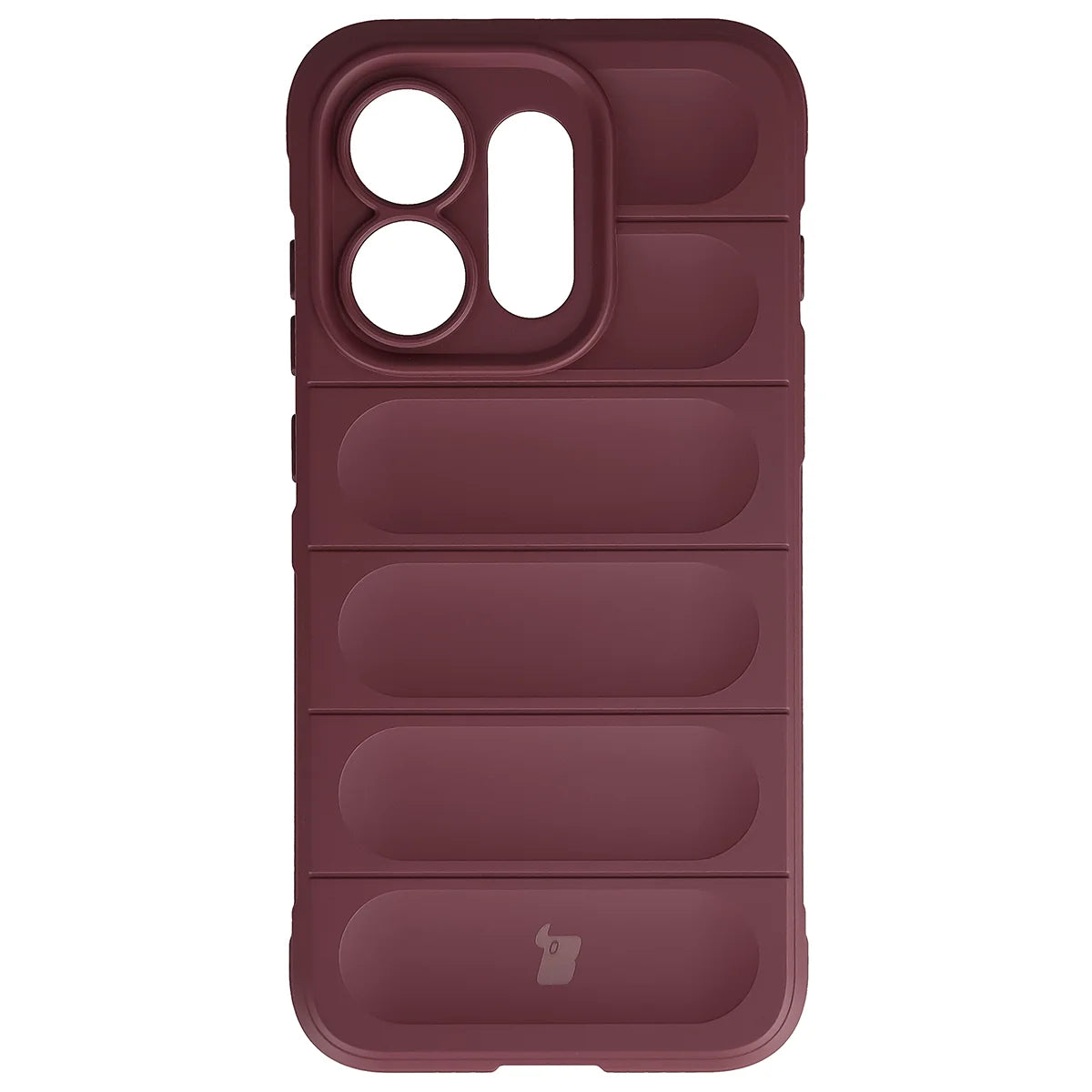Robuste Handyhülle für Oppo Reno16 / Reno16 Pro 5G, Bizon Case Tur, Burgunderrot