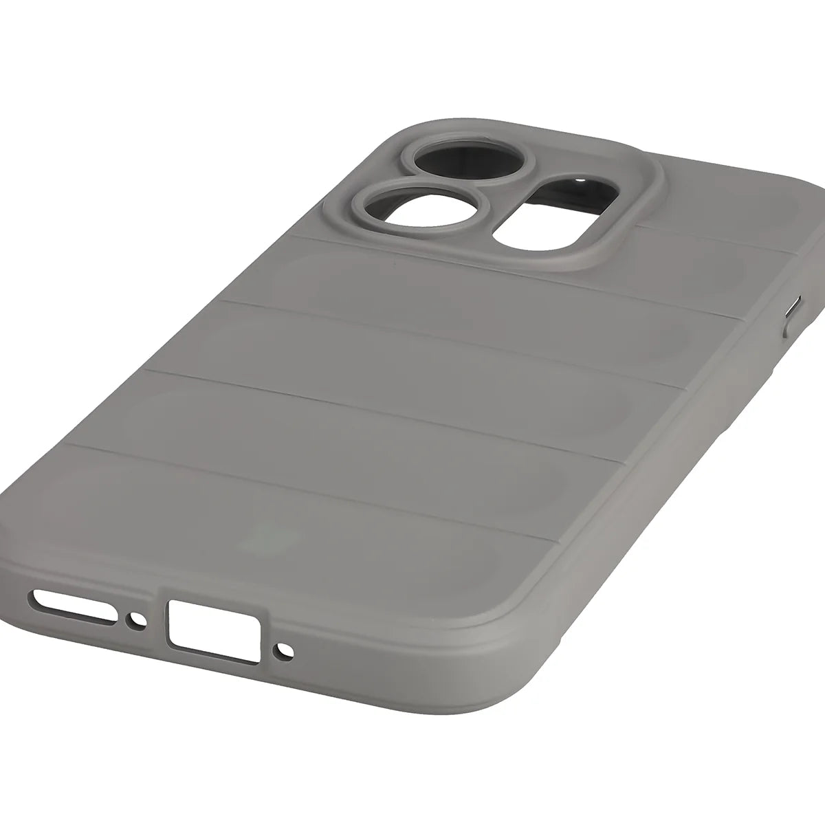 Robuste Handyhülle für Oppo Reno16 / Reno16 Pro 5G, Bizon Case Tur, Hellgrau