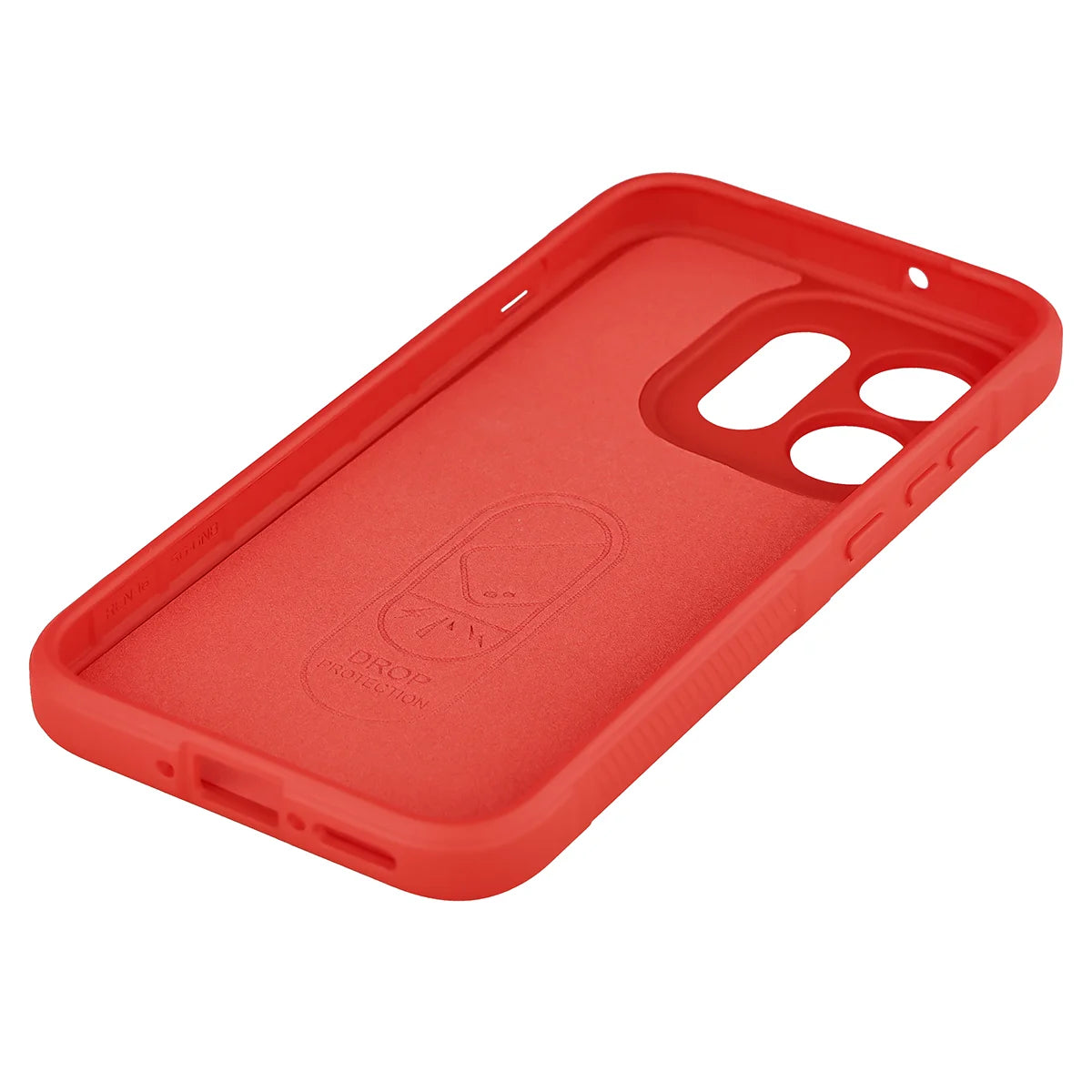 Robuste Handyhülle für Oppo Reno16 / Reno16 Pro 5G, Bizon Case Tur, Rot