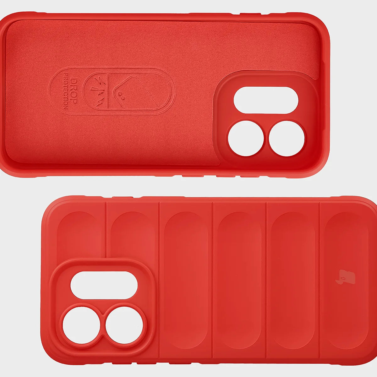 Robuste Handyhülle für Oppo Reno16 / Reno16 Pro 5G, Bizon Case Tur, Rot