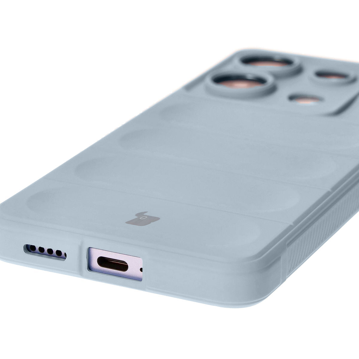 Robuste Handyhülle für Xiaomi Poco X6 / Xiaomi Redmi Note 13 Pro 5G, Bizon Case Tur, Hellblau