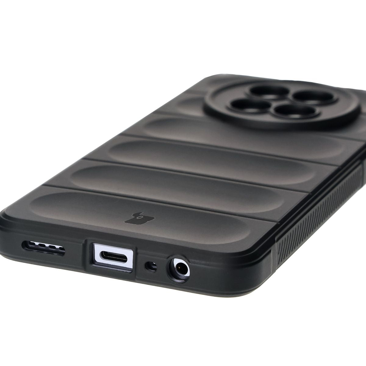 Robuste Handyhülle für Realme 12 / 12x, Bizon Case Tur, Schwarz