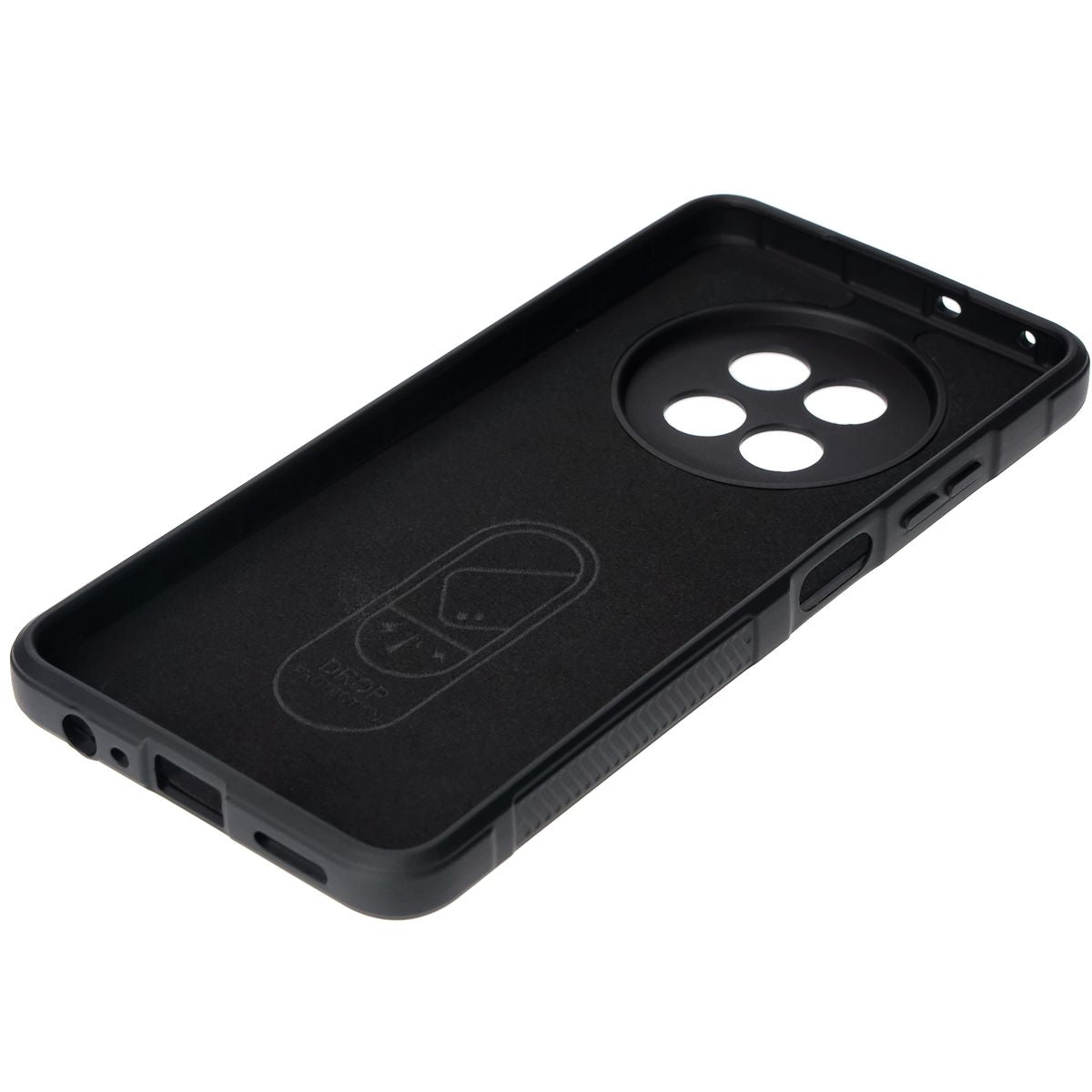 Robuste Handyhülle für Realme 12 / 12x, Bizon Case Tur, Schwarz