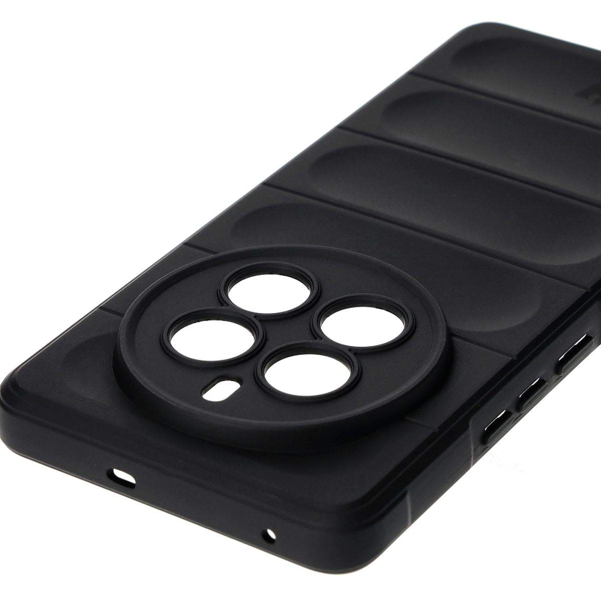 Robuste Schutzhülle für Realme 12 Pro / 12 Pro+, Bizon Case Tur, Schwarz
