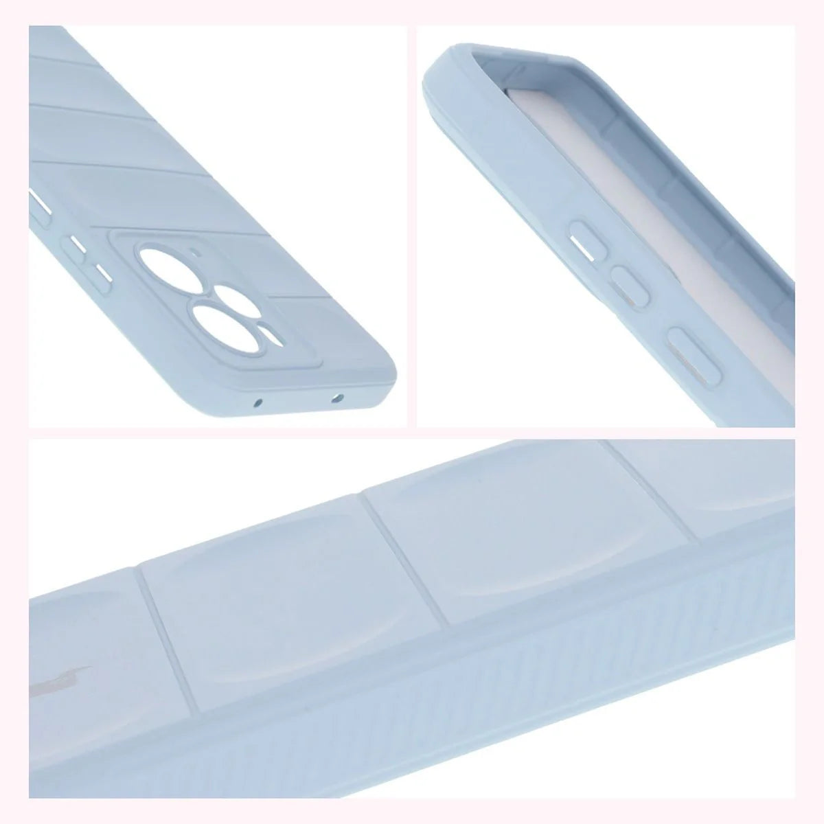 Robuste Handyhülle für Realme 14 5G, Bizon Case Tur, Hellblau