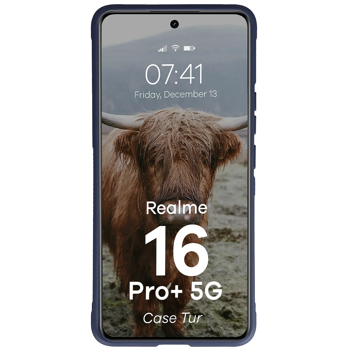 Robuste Handyhülle für Realme 16 Pro Plus 5G, Bizon Case Tur, Dunkelblau