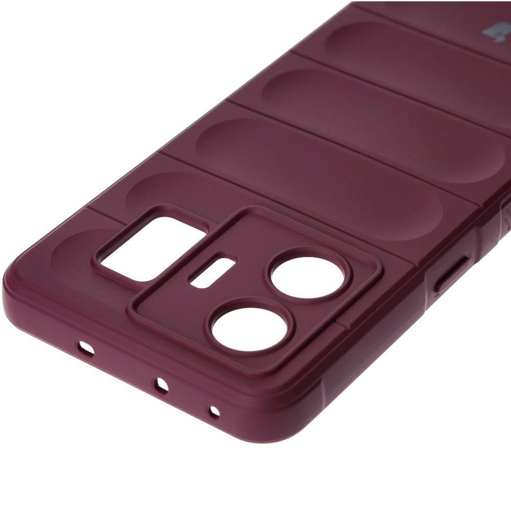Robuste Handyhülle für Realme GT3, Bizon Case Tur, Burgunderrot