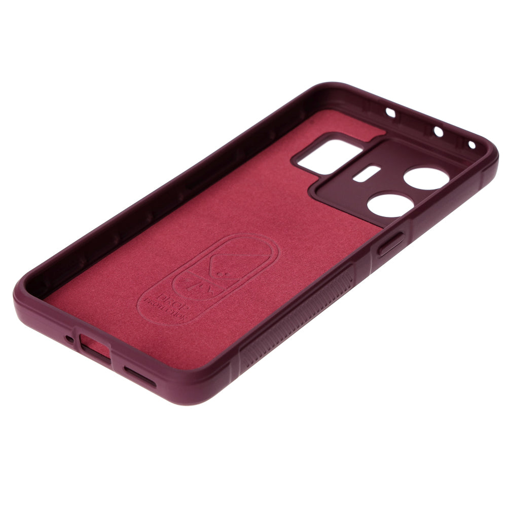 Robuste Handyhülle für Realme GT3, Bizon Case Tur, Burgunderrot