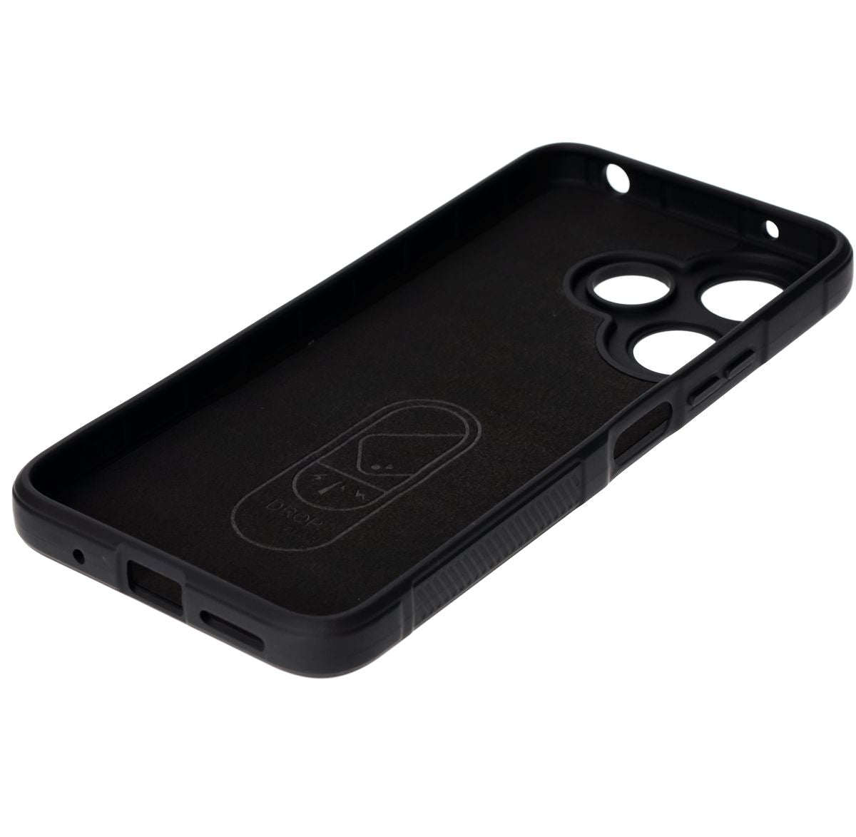 Robuste Handyhülle für Xiaomi Redmi 13 4G, Bizon Case Tur, Schwarz