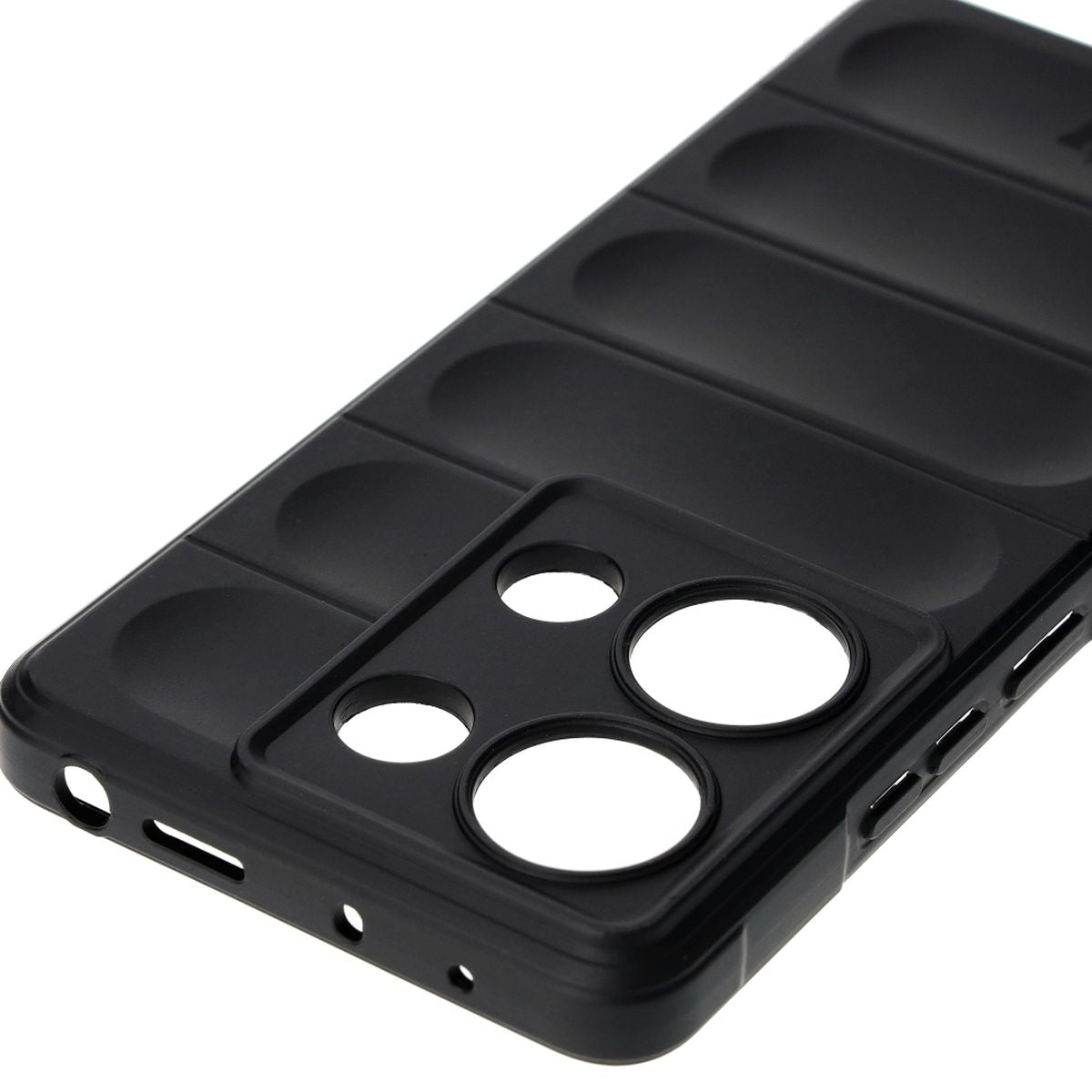 Robuste Handyhülle für Xiaomi Poco M6 Pro 4G / Xiaomi Redmi Note 13 Pro 4G, Bizon Case Tur, Schwarz